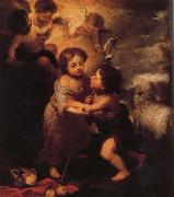 Bartolome Esteban Murillo Childhood of Christ and John the Baptist France oil painting artist